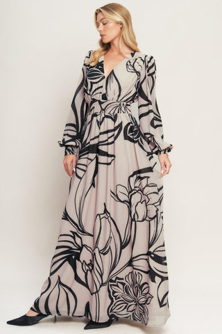 DANCING DEWDROPS WOVEN MAXI DRESS - Glamourous Grace