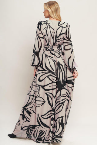 DANCING DEWDROPS WOVEN MAXI DRESS - Glamourous Grace