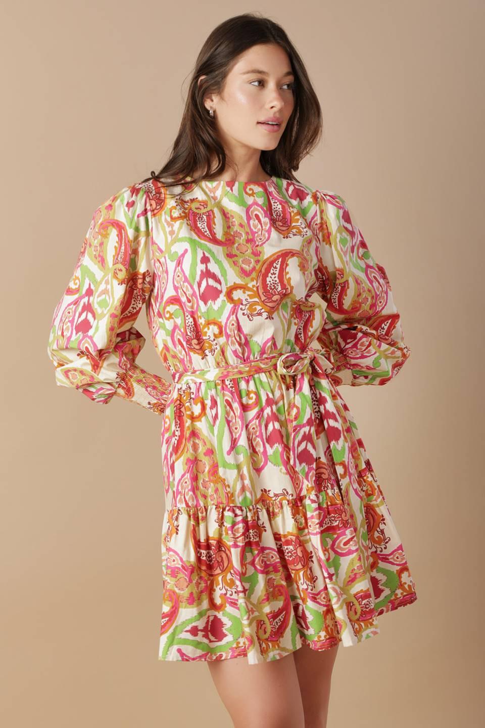 DREAM WEAVER WOVEN MINI DRESS - Glamourous Grace