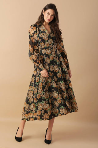 TIME TO EVOLVE WOVEN MIDI DRESS - Glamourous Grace