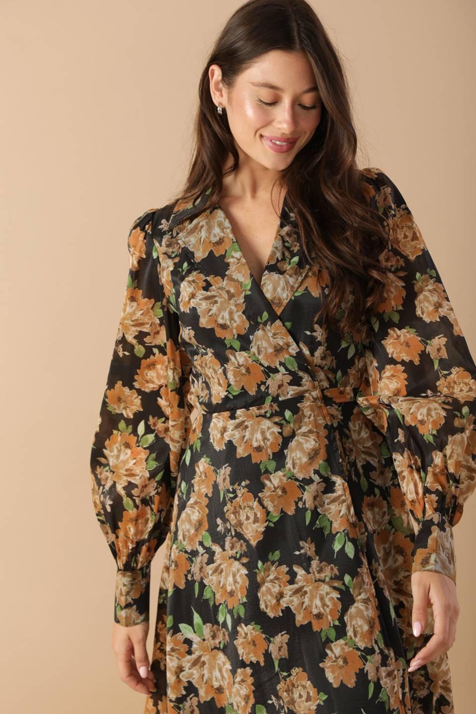 TIME TO EVOLVE WOVEN MIDI DRESS - Glamourous Grace