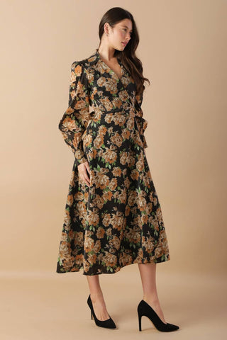 TIME TO EVOLVE WOVEN MIDI DRESS - Glamourous Grace