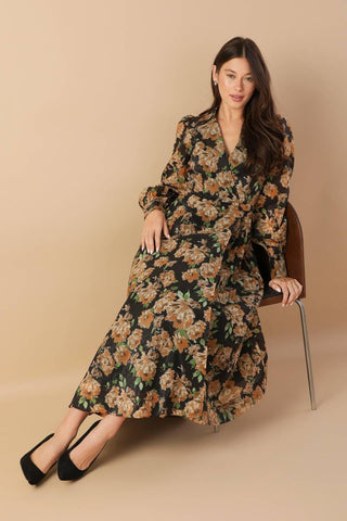 TIME TO EVOLVE WOVEN MIDI DRESS - Glamourous Grace
