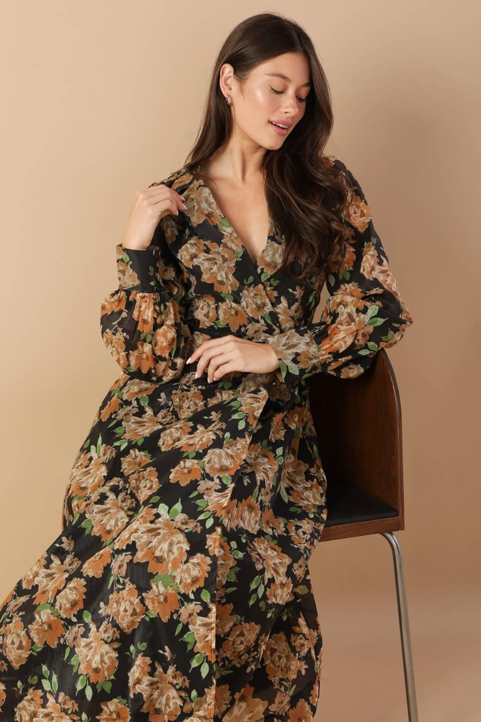 TIME TO EVOLVE WOVEN MIDI DRESS - Glamourous Grace