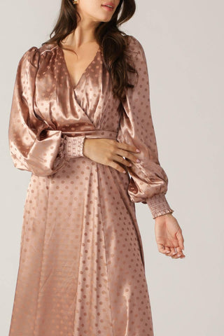 MOMENTS OF CLARITY WOVEN MIDI DRESS - Glamourous Grace