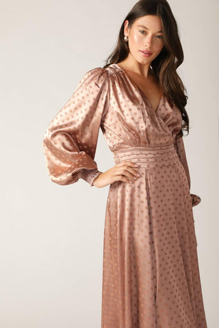 MOMENTS OF CLARITY WOVEN MIDI DRESS - Glamourous Grace