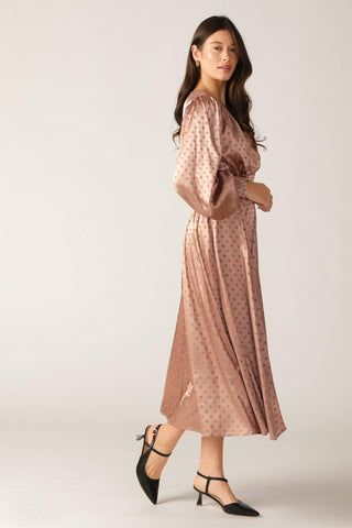MOMENTS OF CLARITY WOVEN MIDI DRESS - Glamourous Grace