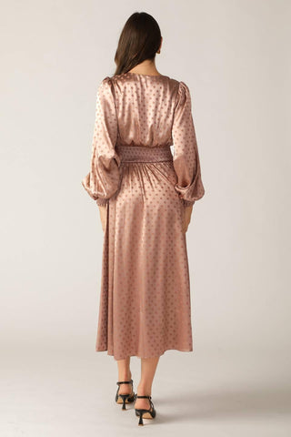 MOMENTS OF CLARITY WOVEN MIDI DRESS - Glamourous Grace
