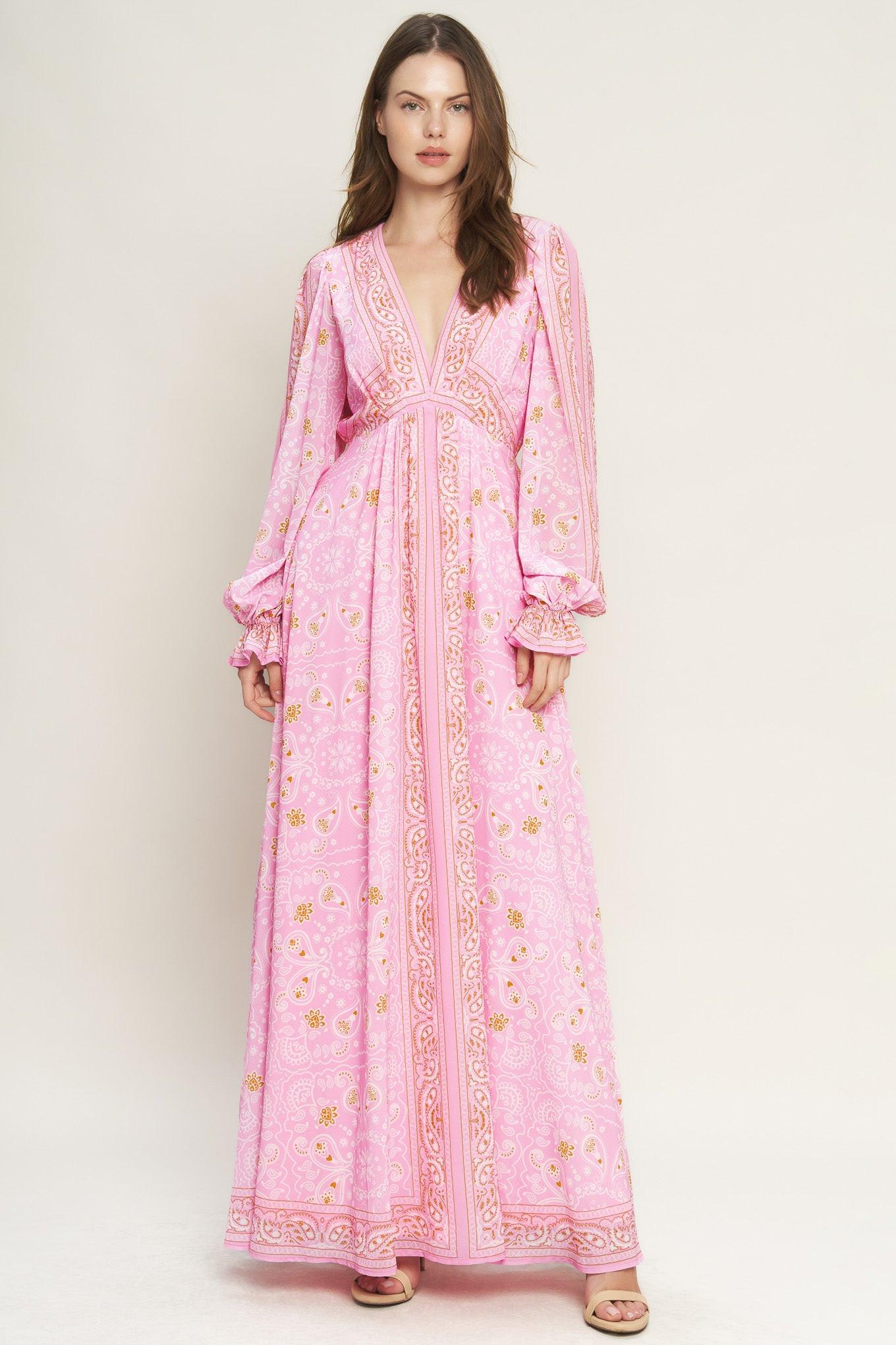RIPPLES OF TIME WOVEN MAXI DRESS - Glamourous Grace