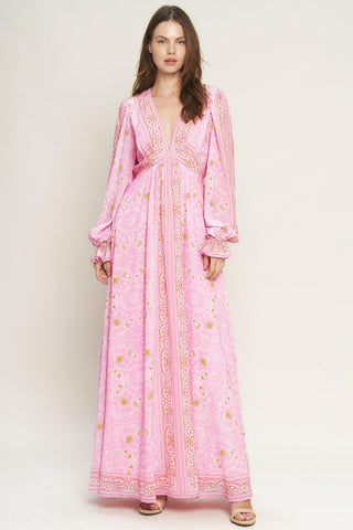 RIPPLES OF TIME WOVEN MAXI DRESS - Glamourous Grace