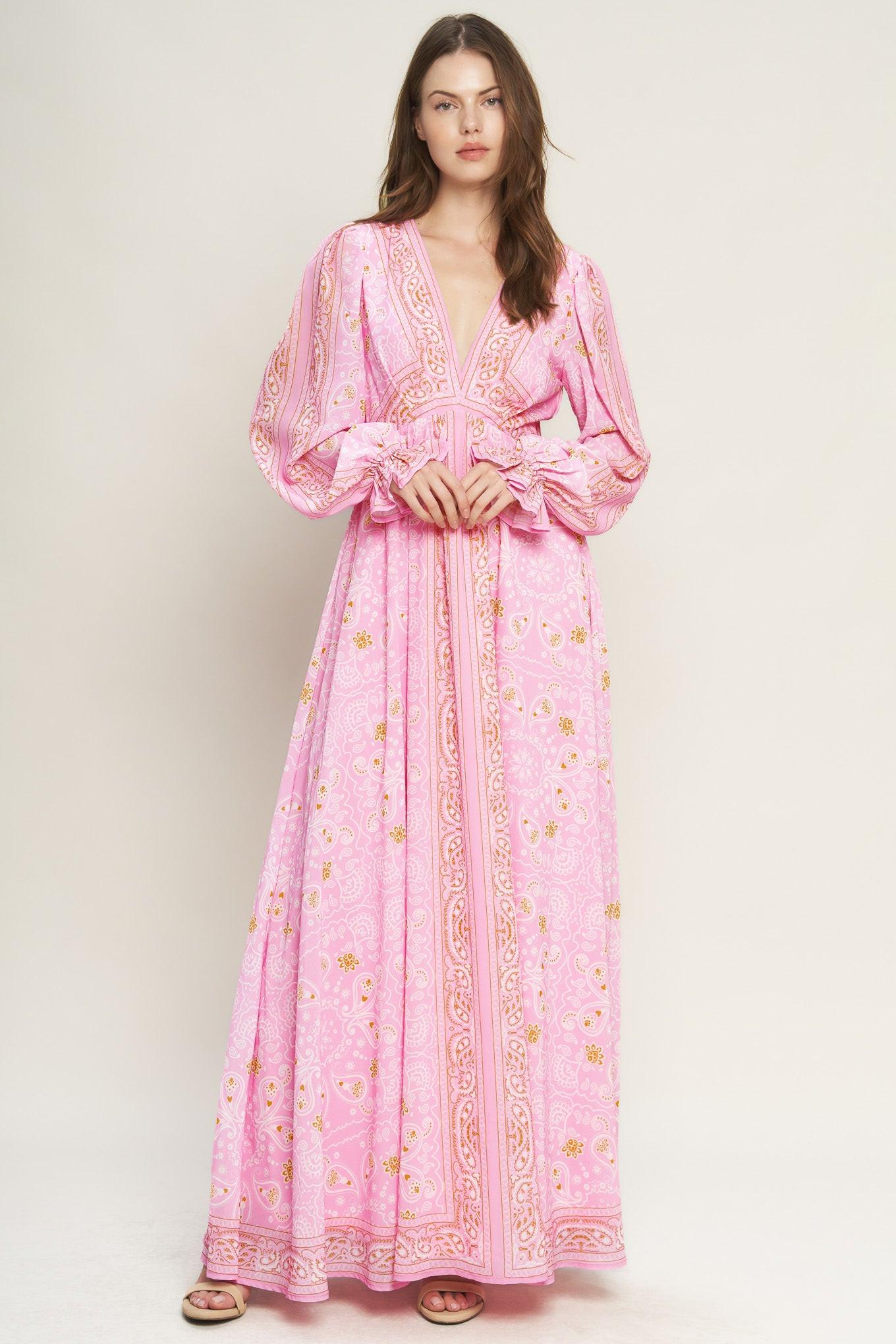 RIPPLES OF TIME WOVEN MAXI DRESS - Glamourous Grace
