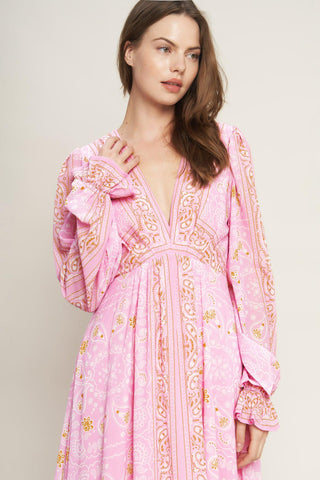 RIPPLES OF TIME WOVEN MAXI DRESS - Glamourous Grace