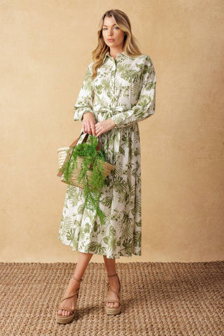 WANT YOU AROUND WOVEN MIDI DRESS - Glamourous Grace