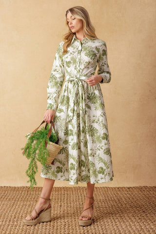 WANT YOU AROUND WOVEN MIDI DRESS - Glamourous Grace