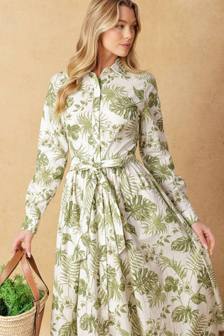 WANT YOU AROUND WOVEN MIDI DRESS - Glamourous Grace