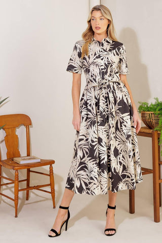 ALL YOU DO WOVEN MIDI DRESS - Glamourous Grace