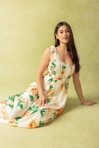 A PERFECT MATCH WOVEN MAXI DRESS - Glamourous Grace