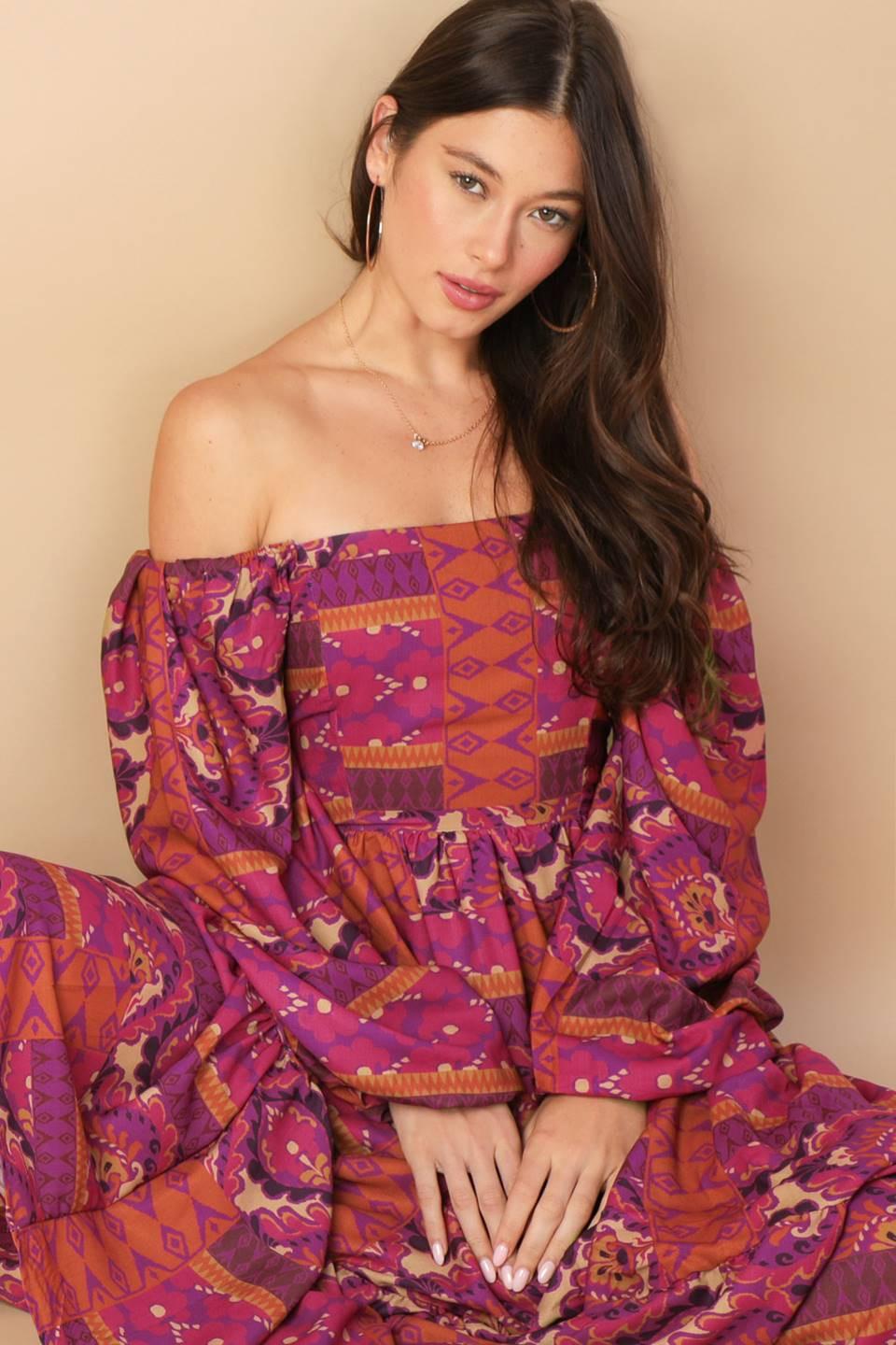 MELLOW MOMENTS WOVEN MIDI DRESS - Glamourous Grace