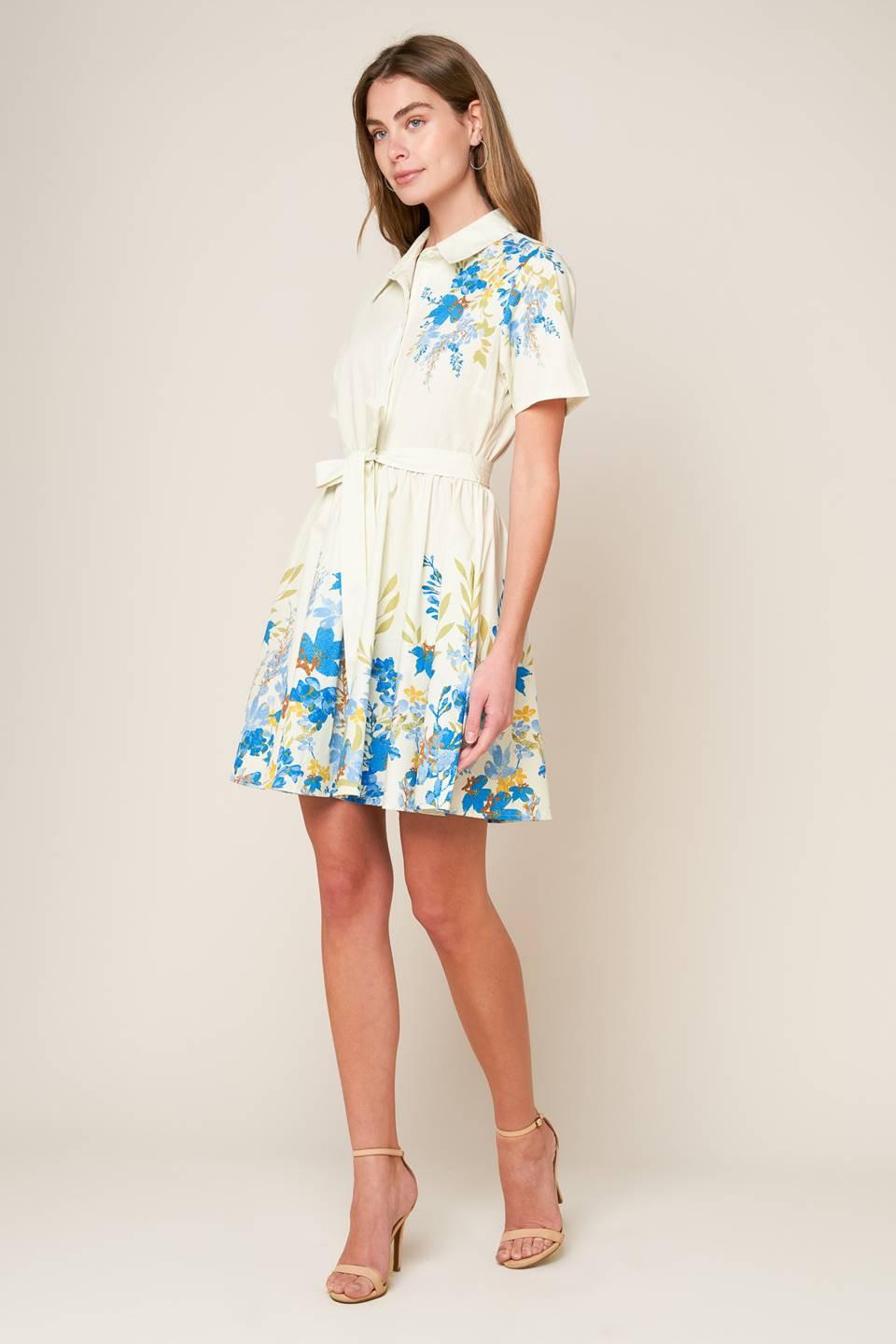 ALWAYS REMARKABLE WOVEN MINI DRESS - Glamourous Grace