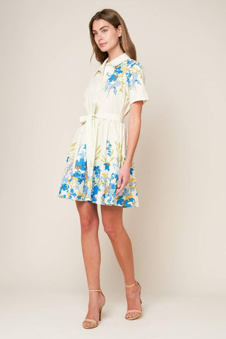 ALWAYS REMARKABLE WOVEN MINI DRESS - Glamourous Grace