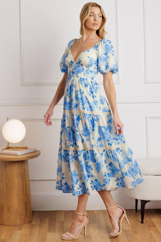 BLOOMING DAY WOVEN MIDI DRESS - Glamourous Grace