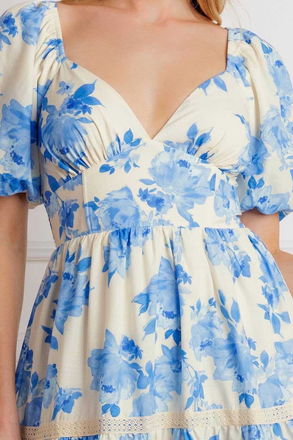 BLOOMING DAY WOVEN MIDI DRESS - Glamourous Grace