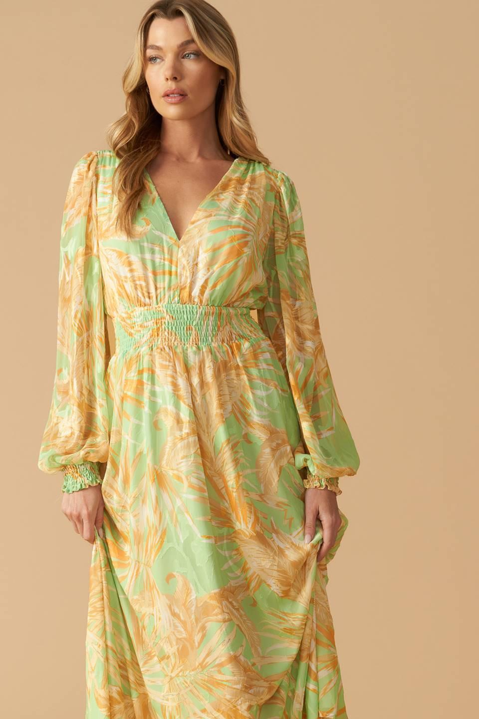 SUNSET SASHAY WOVEN MAXI DRESS - Glamourous Grace