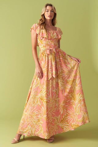 THE ART OF BALANCE WOVEN MIDI DRESS - Glamourous Grace