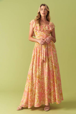 THE ART OF BALANCE WOVEN MIDI DRESS - Glamourous Grace