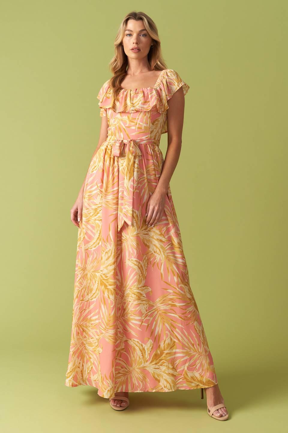 THE ART OF BALANCE WOVEN MIDI DRESS - Glamourous Grace