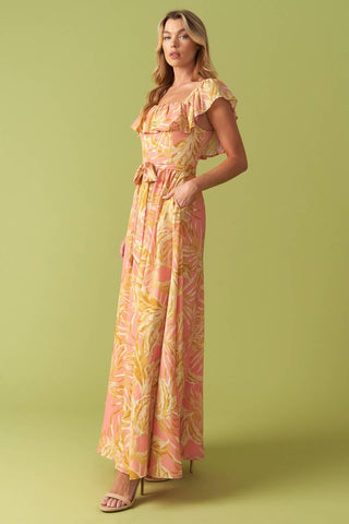 THE ART OF BALANCE WOVEN MIDI DRESS - Glamourous Grace