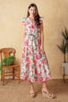 IVORY/PINK FLORAL