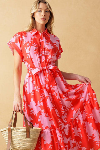 MAKE IT COUNT WOVEN MIDI DRESS - Glamourous Grace