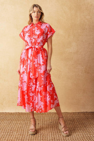 MAKE IT COUNT WOVEN MIDI DRESS - Glamourous Grace