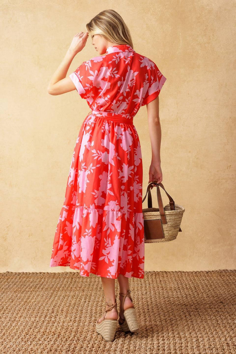 MAKE IT COUNT WOVEN MIDI DRESS - Glamourous Grace