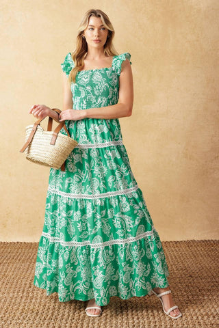 MOMENT IN TIME WOVEN MAXI DRESS - Glamourous Grace