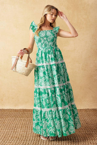 MOMENT IN TIME WOVEN MAXI DRESS - Glamourous Grace
