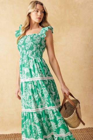 MOMENT IN TIME WOVEN MAXI DRESS - Glamourous Grace