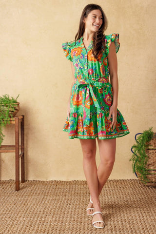 BRIGHTER DAYS WOVEN MINI DRESS - Glamourous Grace