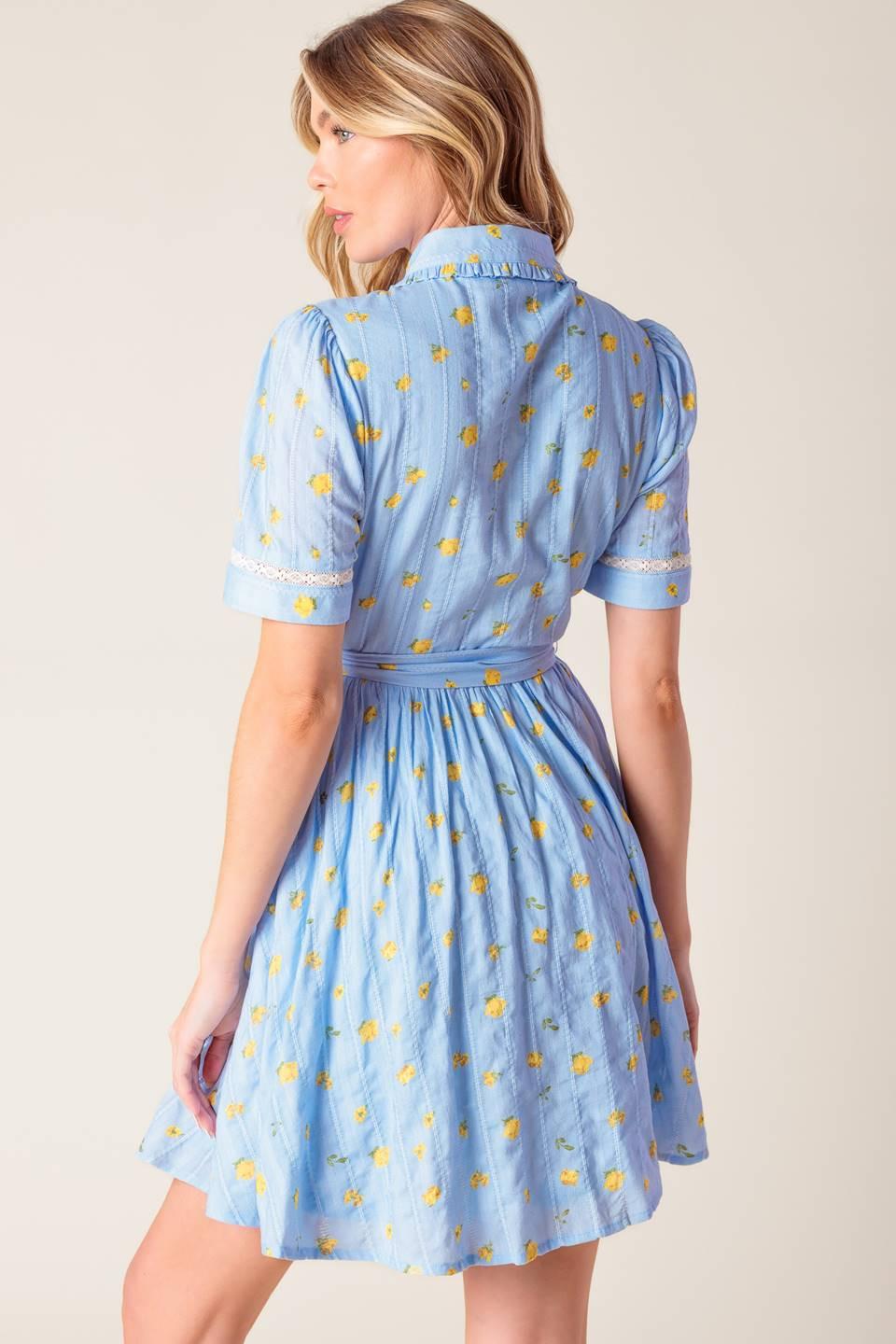 STARLIT SKIES WOVEN MINI DRESS - Glamourous Grace