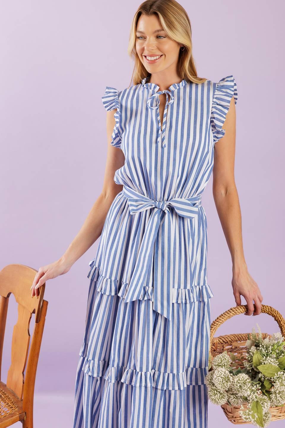 WHEN LIFE GIVES YOU WOVEN MIDI DRESS - Glamourous Grace
