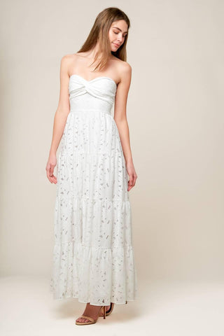 WISHING WELL WHITE WOVEN LACE MAXI DRESS - Glamourous Grace