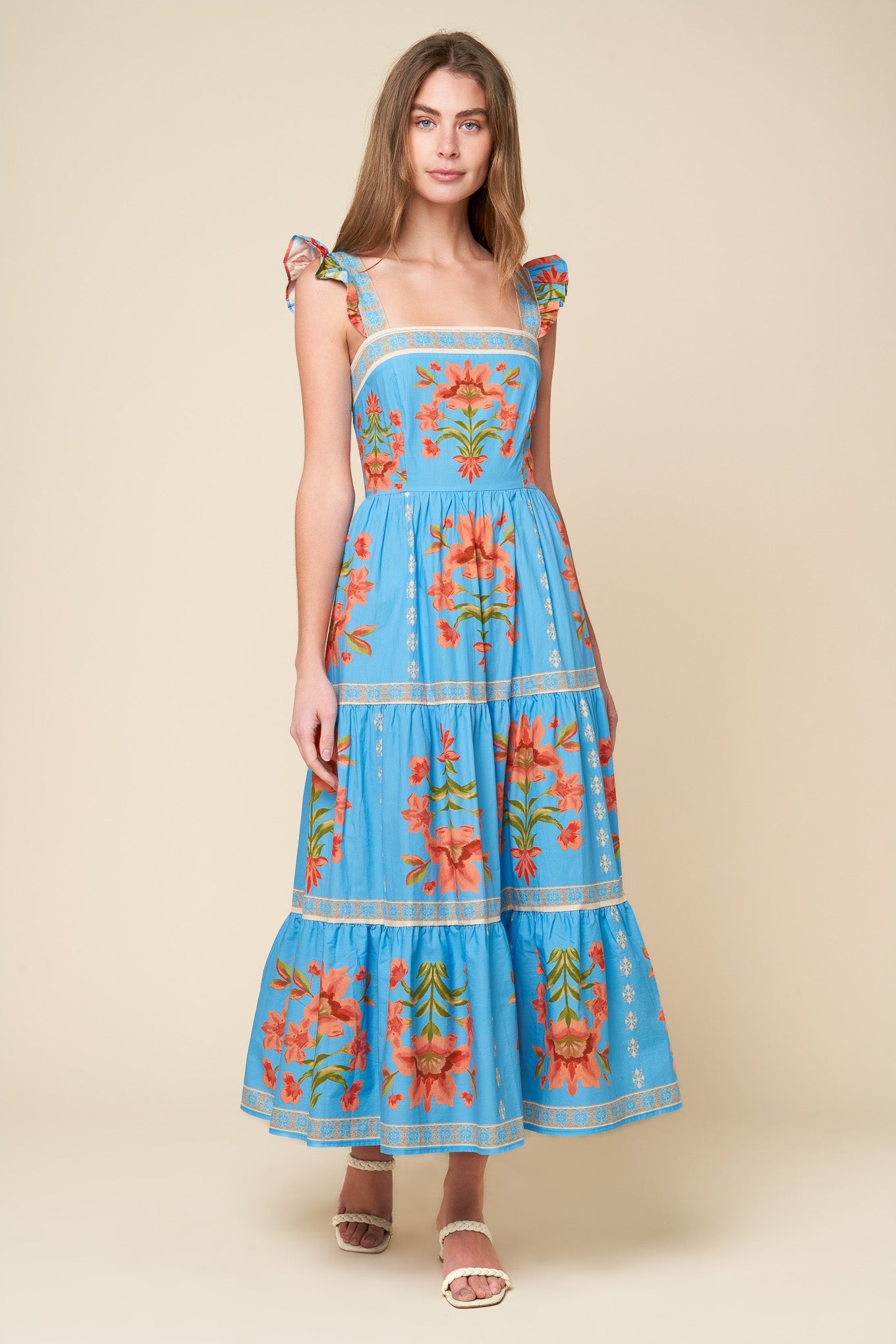 LOVELIEST MUSE IVORY WOVEN MIDI DRESS - Glamourous Grace