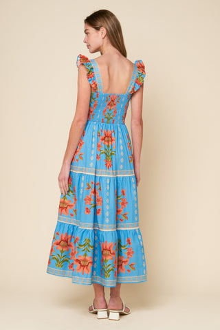 LOVELIEST MUSE IVORY WOVEN MIDI DRESS - Glamourous Grace