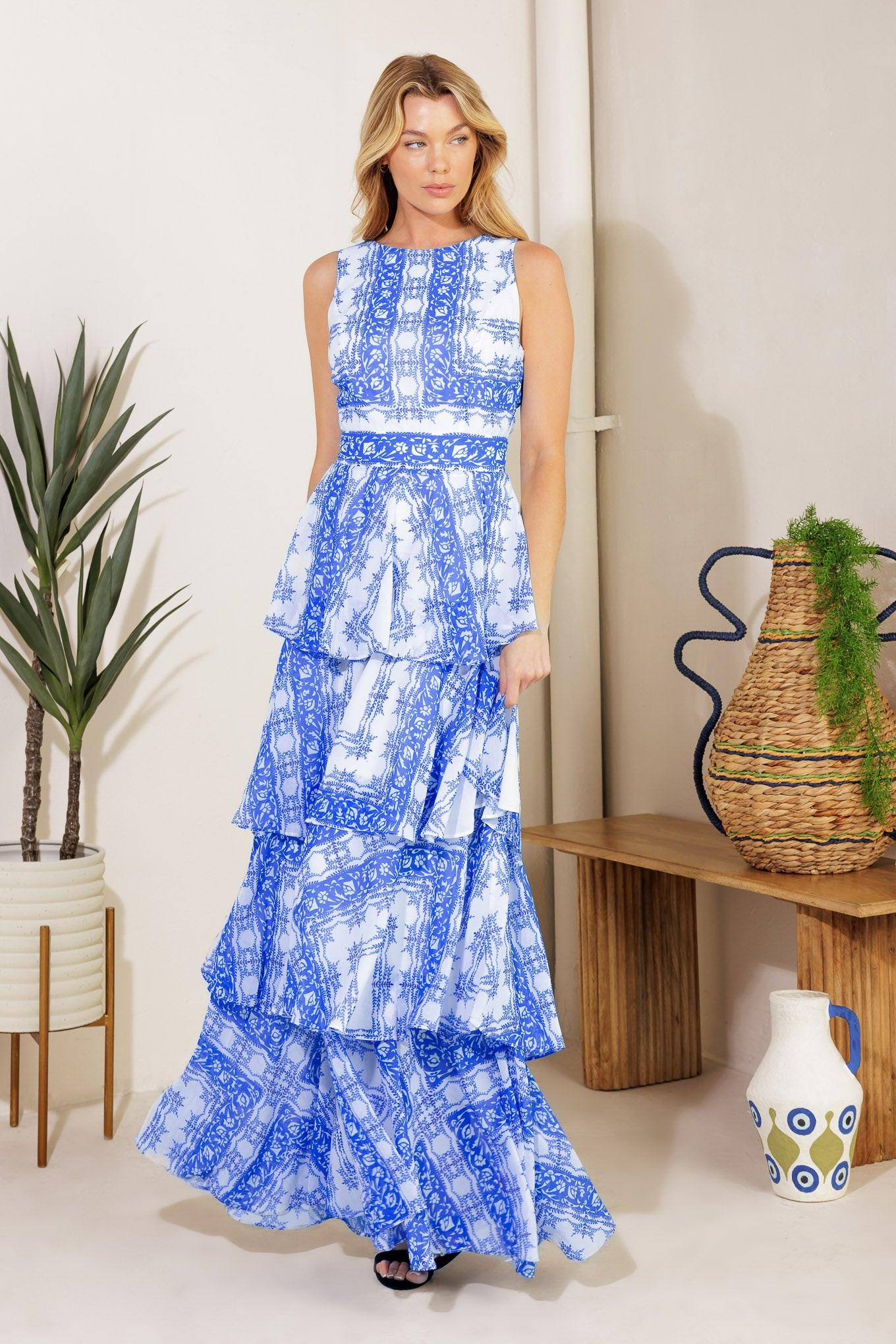 DREAM OF THE FLEET WOVEN MAXI DRESS - Glamourous Grace