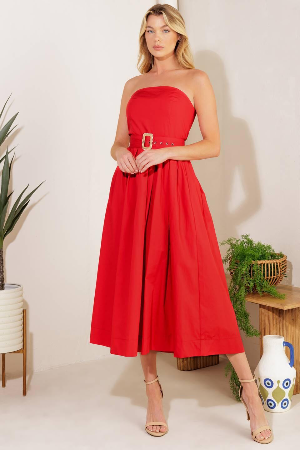 DAYS THAT FADE WOVEN MIDI DRESS - Glamourous Grace