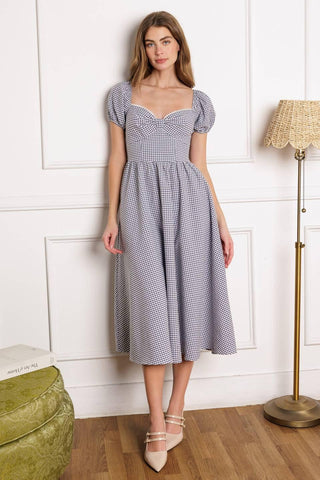 IT'S MY DAY WOVEN MIDI DRESS - Glamourous Grace