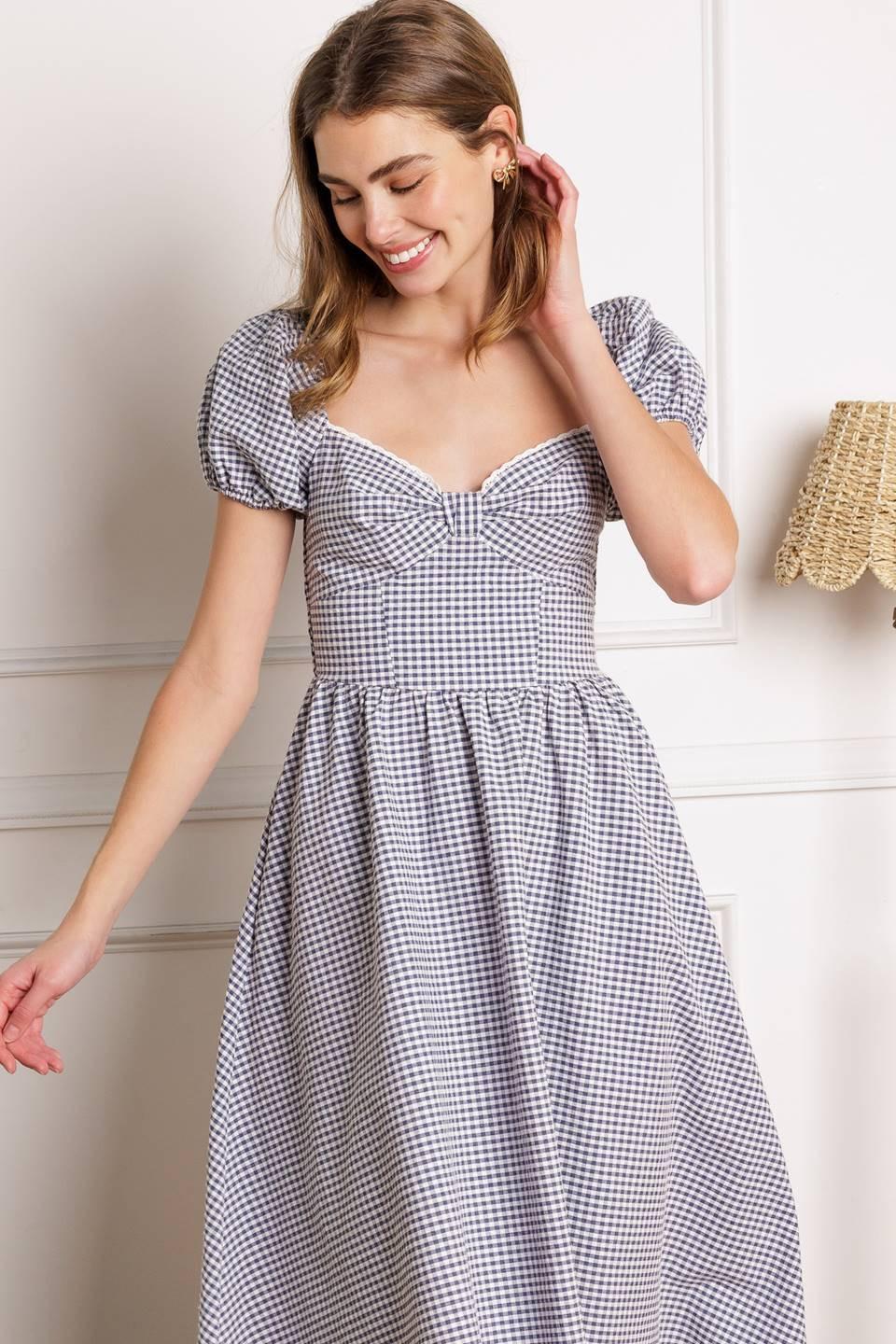 IT'S MY DAY WOVEN MIDI DRESS - Glamourous Grace