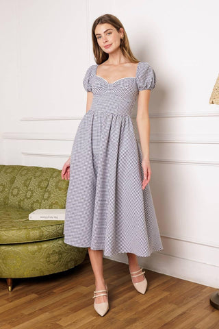 IT'S MY DAY WOVEN MIDI DRESS - Glamourous Grace