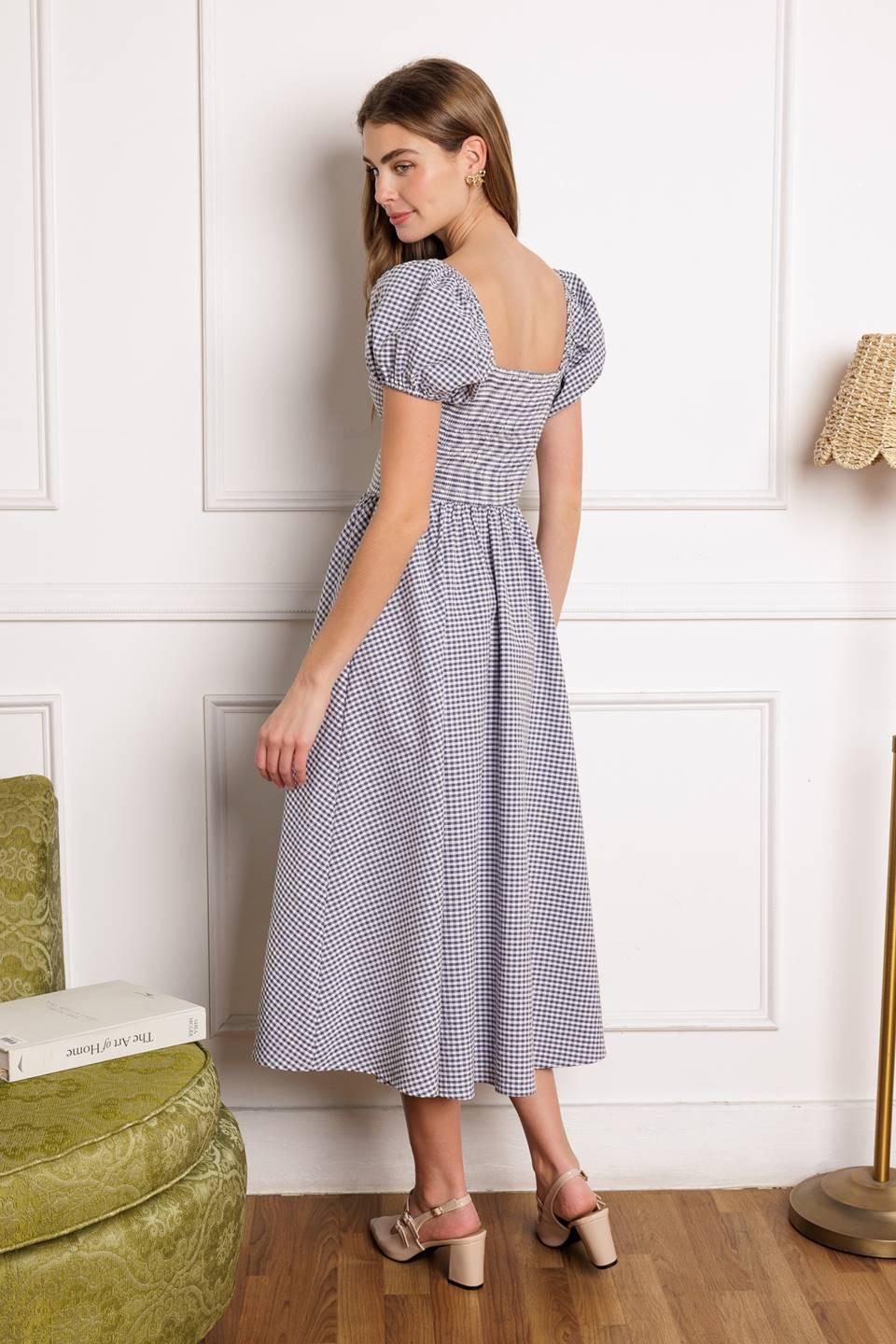 IT'S MY DAY WOVEN MIDI DRESS - Glamourous Grace